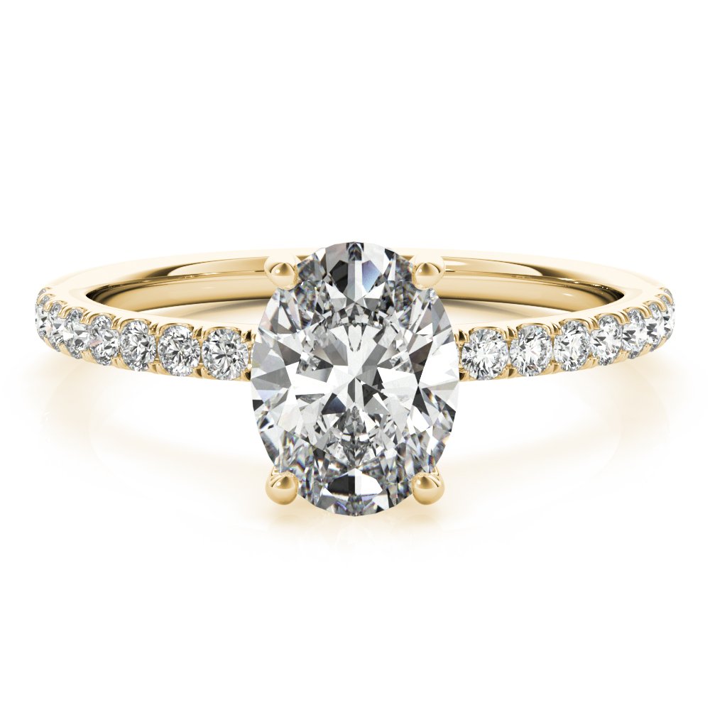 Ivy Oval Hidden Halo Engagement Ring