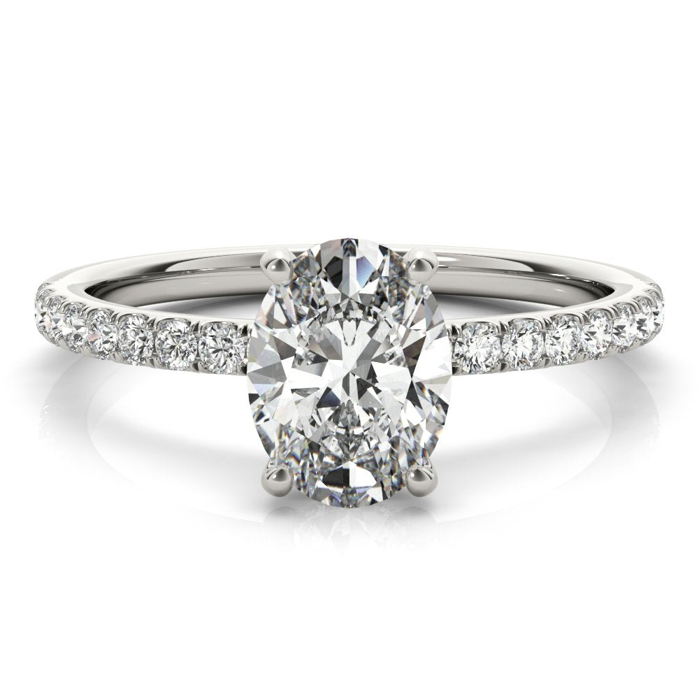Ivy Oval Hidden Halo Engagement Ring