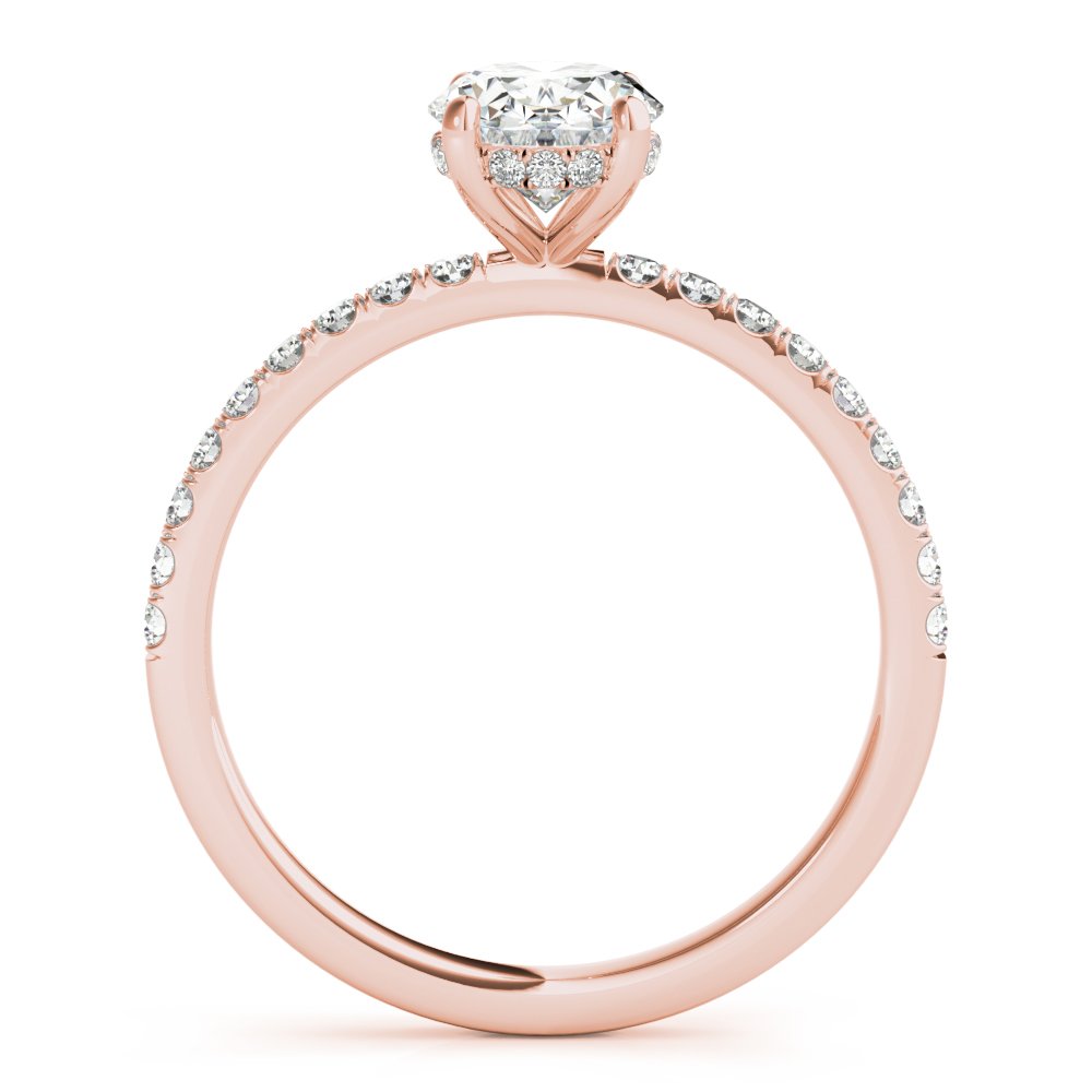 Ivy Oval Hidden Halo Engagement Ring