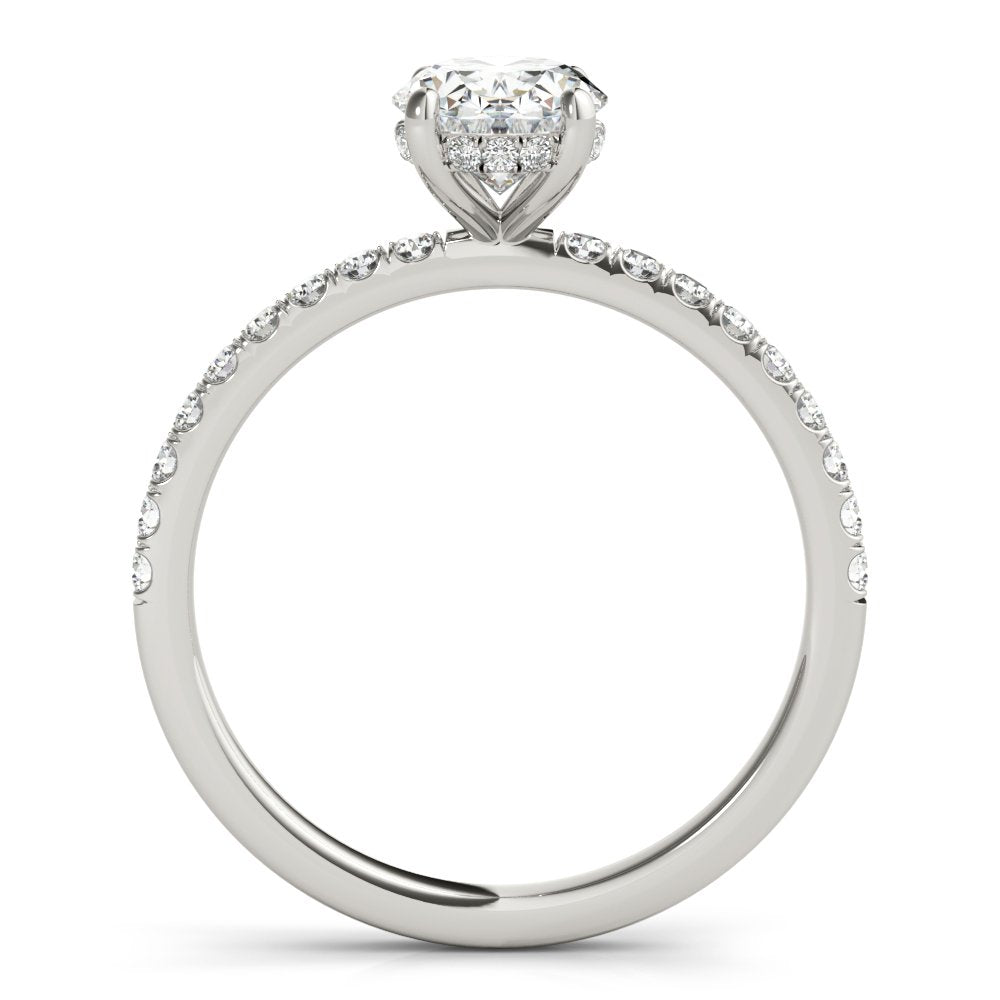 Ivy Oval Hidden Halo Engagement Ring