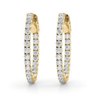 AstrŽe Inside-out Diamond Hoop Earrings