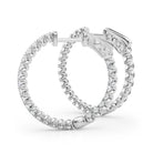 AstrŽe Inside-out Diamond Hoop Earrings