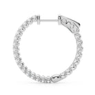 AstrŽe Inside-out Diamond Hoop Earrings