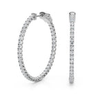 AstrŽe Inside-out Diamond Hoop Earrings