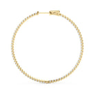 AstrŽe Inside-out Diamond Hoop Earrings