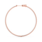 AstrŽe Inside-out Diamond Hoop Earrings