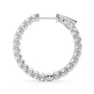 AstrŽe Inside-out Diamond Hoop Earrings