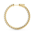 AstrŽe Inside-out Diamond Hoop Earrings