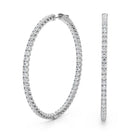 AstrŽe Inside-out Diamond Hoop Earrings