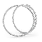 AstrŽe Inside-out Diamond Hoop Earrings