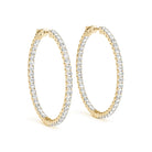 AstrŽe Inside-out Diamond Hoop Earrings