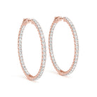 AstrŽe Inside-out Diamond Hoop Earrings