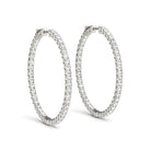 AstrŽe Inside-out Diamond Hoop Earrings