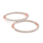 AstrŽe Inside-out Diamond Hoop Earrings