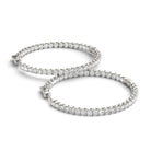 AstrŽe Inside-out Diamond Hoop Earrings
