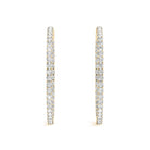 AstrŽe Inside-out Diamond Hoop Earrings