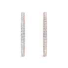 AstrŽe Inside-out Diamond Hoop Earrings