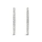 AstrŽe Inside-out Diamond Hoop Earrings