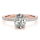 Ivy Oval Hidden Halo Engagement Ring