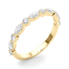 Ninon Marquise-and-round Mixed Diamond Band