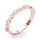 Ninon Marquise-and-round Mixed Diamond Band