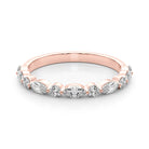 Ninon Marquise-and-round Mixed Diamond Band