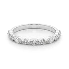Ninon Marquise-and-round Mixed Diamond Band