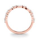 Ninon Marquise-and-round Mixed Diamond Band